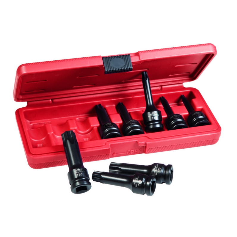 STUBAI Krafteinsätze 1/2" Torx 8-teilig