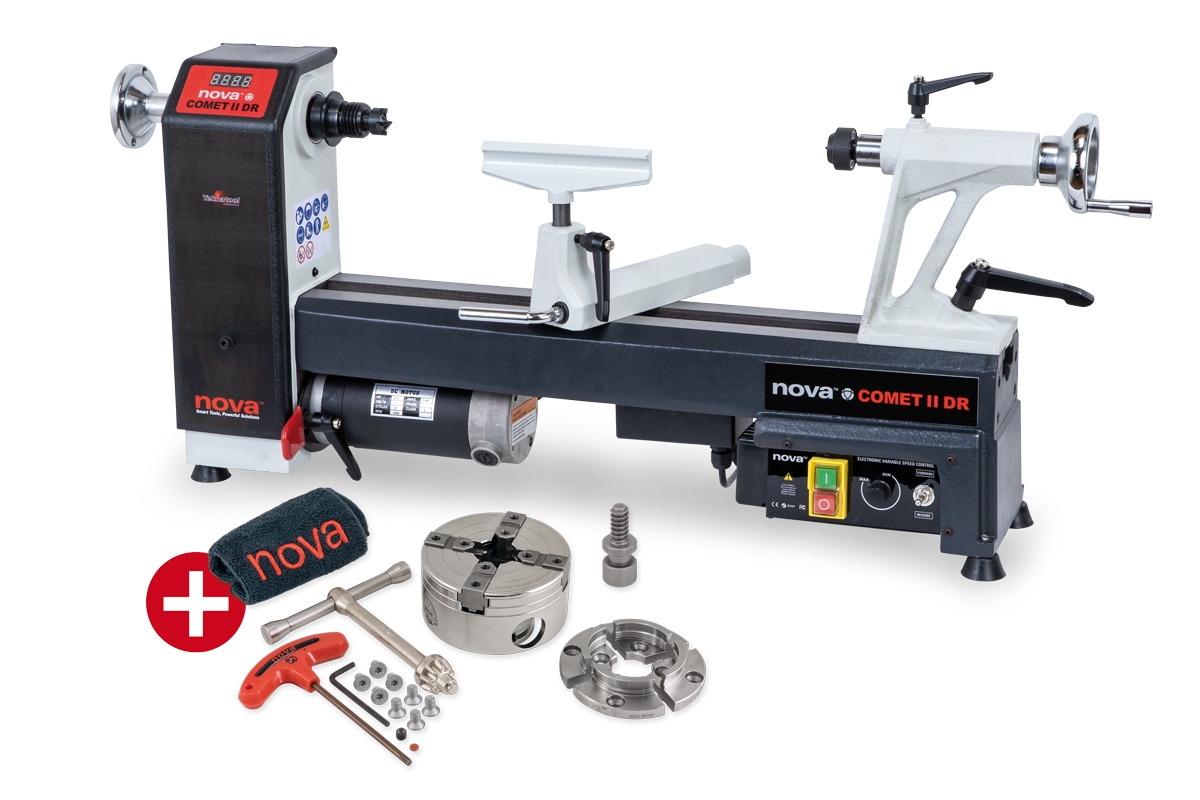 NOVA COMET-2 DR Tischdrechselbank SET-Aktion