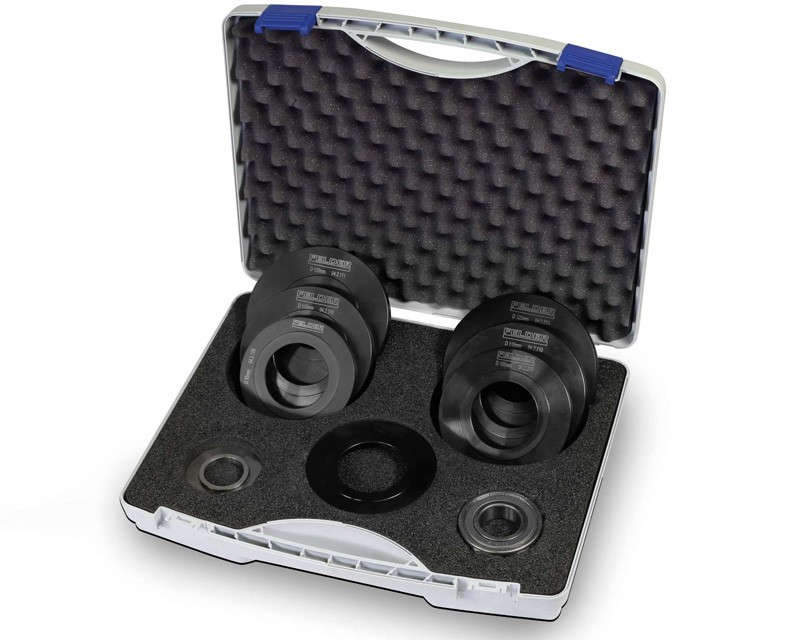 Anlaufringe in Kunststoffkoffer bestehend