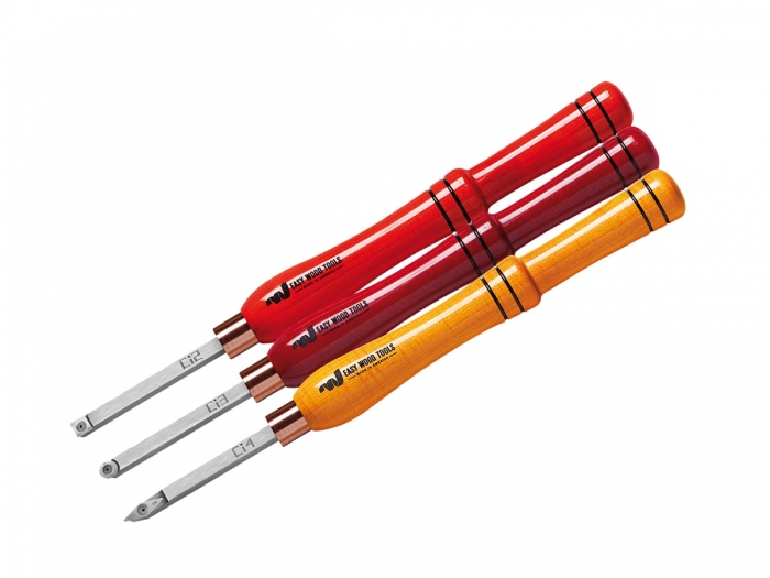 EASY WOOD TOOLS Schab-Werkzeug Mini EASY SET 3-teilig (ROUGHER, FINISHER und DETAILER)