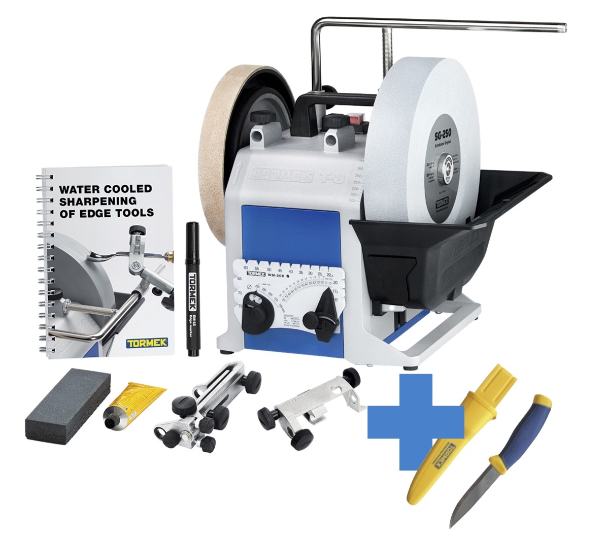 TORMEK Nass-Schärfsystem T-8 für Schneidwerkzeuge SET