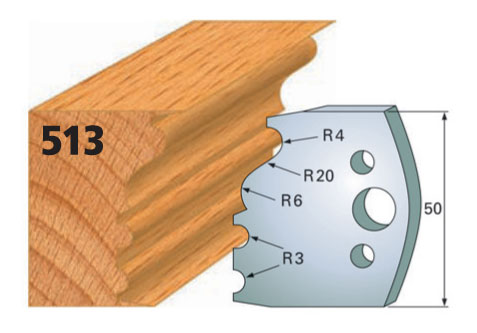 Abweiser, B= 50 mm (1 Paar) Nr. 513