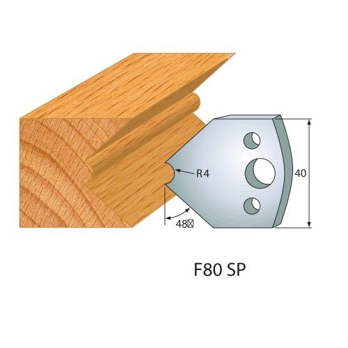 Abweiser für Profilmesser Nr.80 | BG-konform - 40 mm