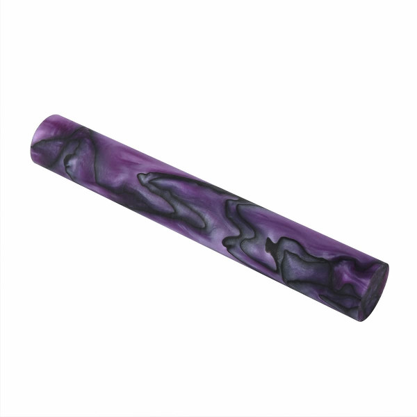 Acryl-Kantel Black & Purple Swirl 19x19x127 mm