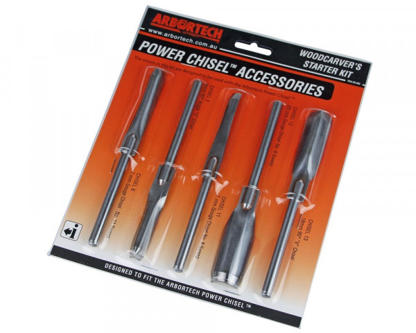 ARBORTECH Schnitzeisen Basis SET 5-teilig