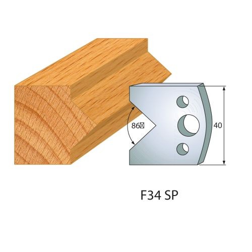 Abweiser für Profilmesser Nr.34 | BG-konform - 40 mm