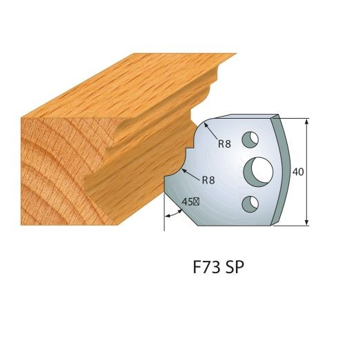 Abweiser für Profilmesser Nr.73 | BG-konform - 40 mm