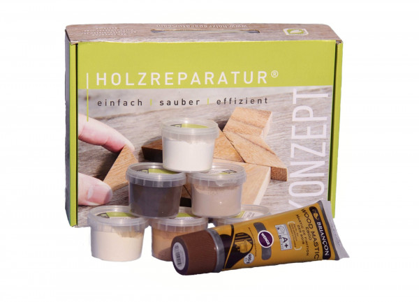 HOLZREPARATUR Öko-ToolBox Spachtelmassen SET