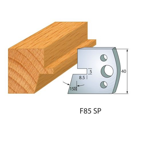 Abweiser für Profilmesser Nr.85 | BG-konform - 40 mm