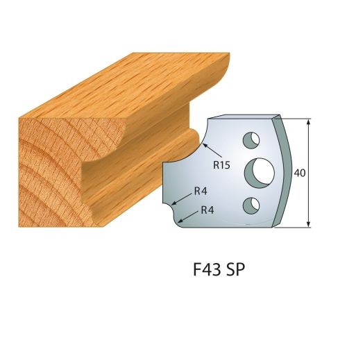 Abweiser für Profilmesser Nr.43 | BG-konform - 40 mm