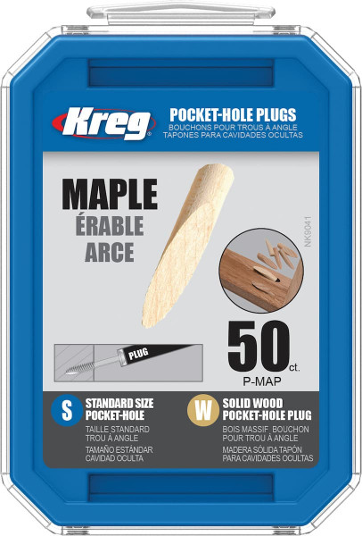 KREG® Pocket-Hole Dübel Ahorn VE=50 Stück