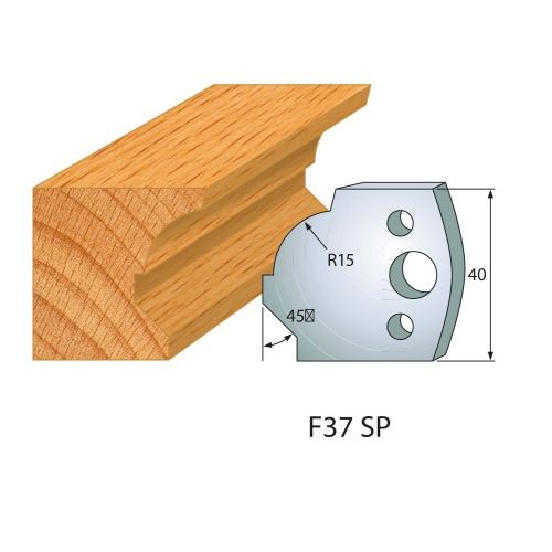 Abweiser für Profilmesser Nr.37 | BG-konform - 40 mm