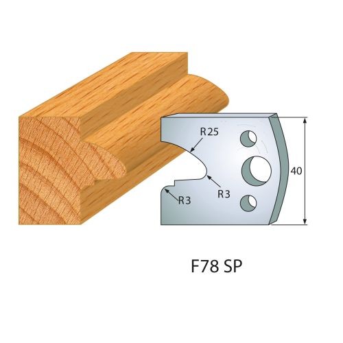 Abweiser für Profilmesser Nr.78 | BG-konform - 40 mm